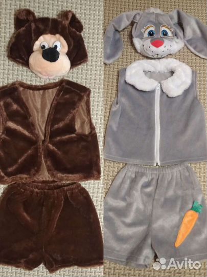 Новогодние костюмы (зайчик,медведь)