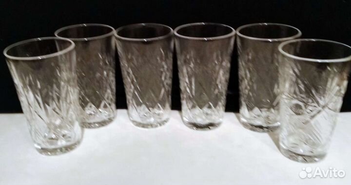 Рюмки, фужеры, стаканчики хрустальные
