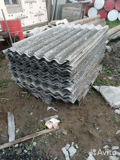 Плиты перекрытия, кирпич, шифер