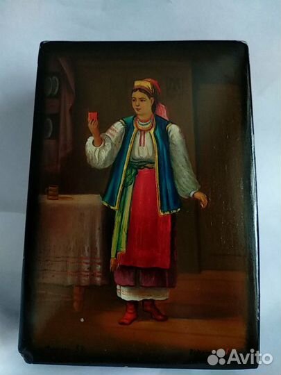 Шкатулка Федоскино 1954 г