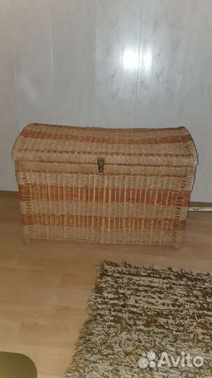Сундук плетеный