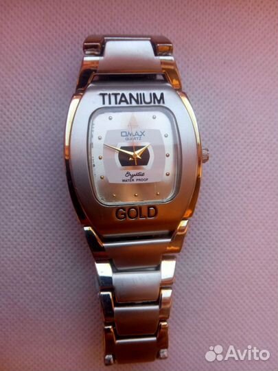 Часы omax titanium gold мужские кварцевые