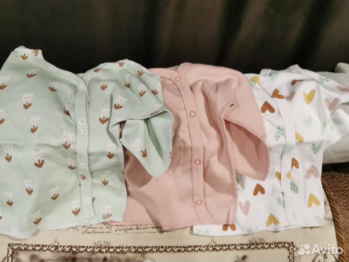 Распашонки для новорожденных 62