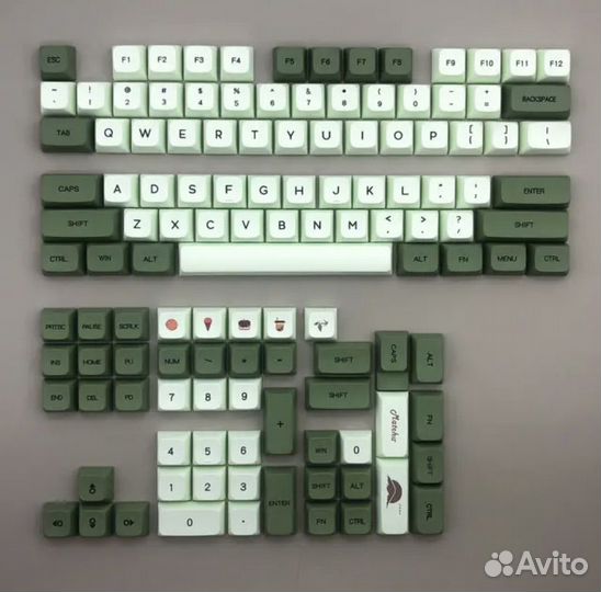 Кейкапы matcha PBT XDA