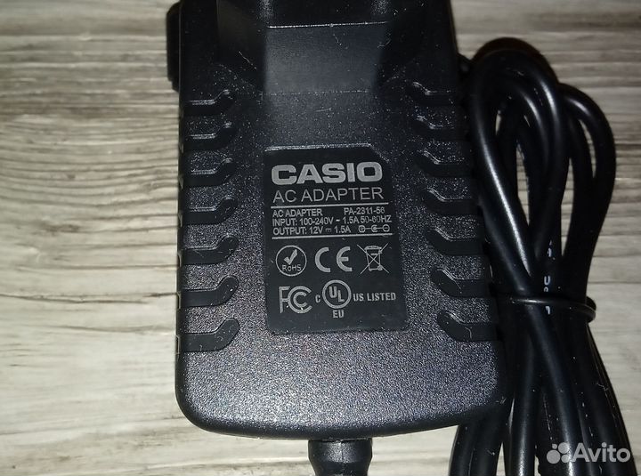 Блок питания синтезатора Casio 12V: AD-12 AD-12MLA