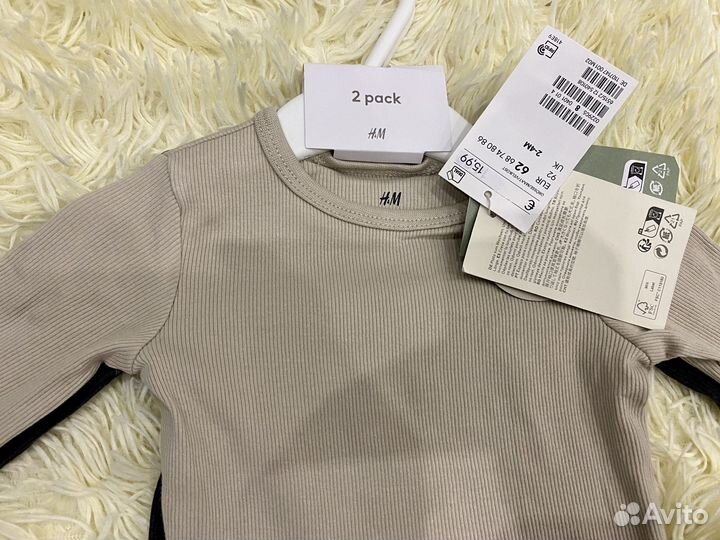 Комплект Растущие Боди H&M 62