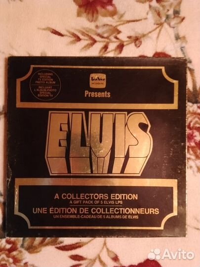 Elvis Presley box set 5 lp 1976 год