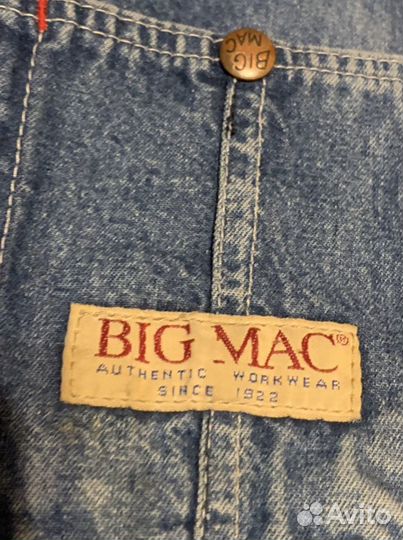 Джинсовый комбинезон Big Mac Made in USA винтаж