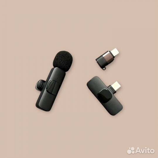 Петличный микрофон беспроводной для Android iOS