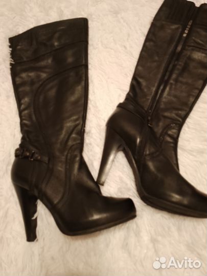 Сапоги осень размер 37 натур кожа
