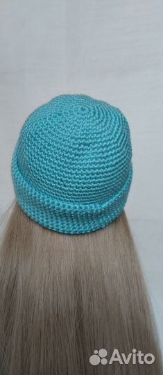 Шапочка вязаная на куклу