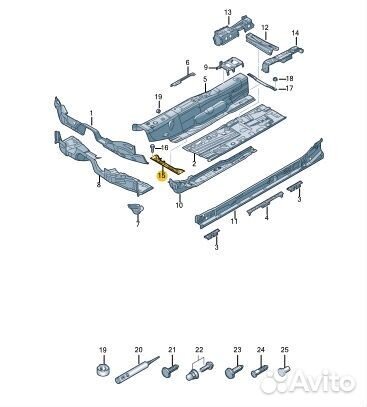 Поперечина передняя Skoda Octavia cwva 2017