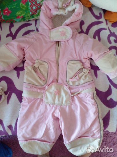Комбинезон трансформер зимний на девочку