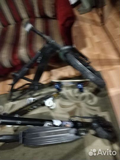 Электросамокат, 2 скейта велосипед