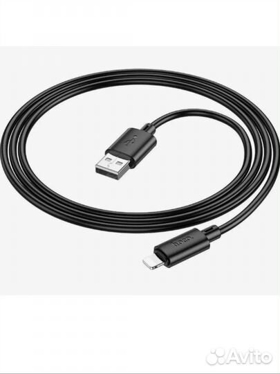 Кабель lightning hoco black