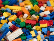 Lego оригинал 16кг + Lego ящик для хранения