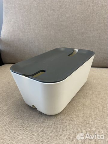 Органайзер для проводов Bosign средний белый-серый