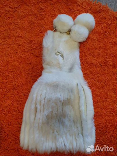 Шапка норковая вязаная женская