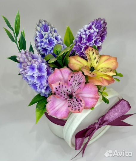 Букеты из мыла на 8 марта/ тюльпаны