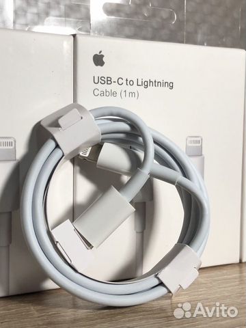 Быстрая зарядка USB-C lightning 1 метр объявление продам