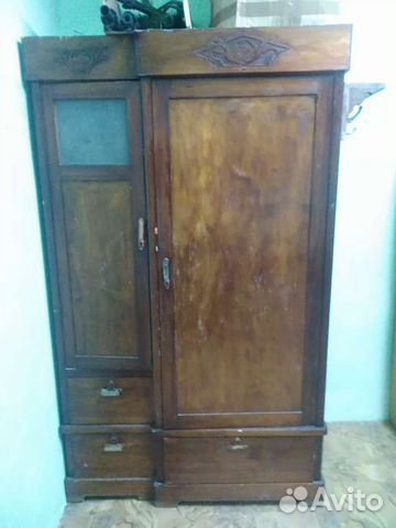 Шкаф старинный деревянный, раритет