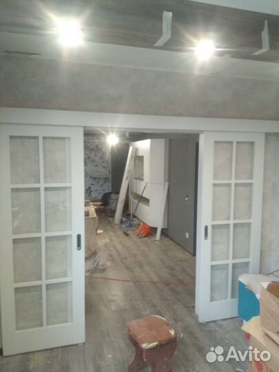 Монтаж скрытых (invizibl)и межкомнатных дверей