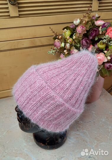 Шапка Косынка комплект из ангоры