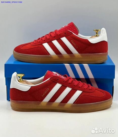 Кроссовки Adidas Gazelle Red (Арт.59008)