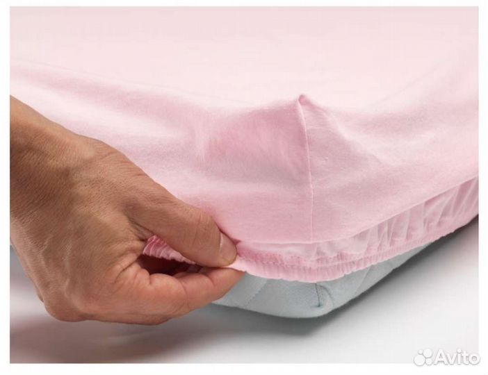 Простынь натяжная IKEA в детскую кроватку