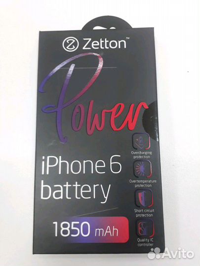 Акб iPhone OEM/Zetton - 6/6plus/6S/6S Plus