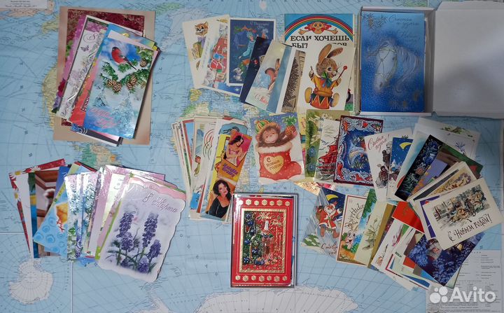 Открытки СССР и России