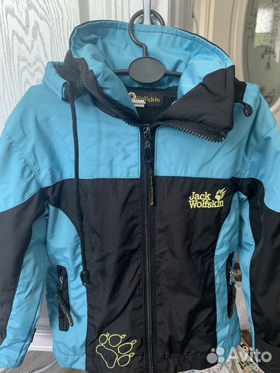 Jack wolfskin куртка/ветровка 2 в 1 детская