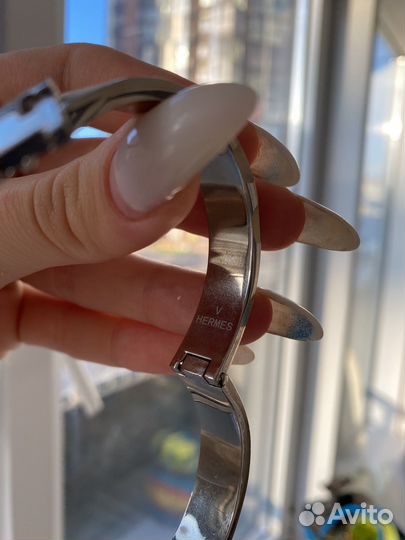 Браслет hermes серебро