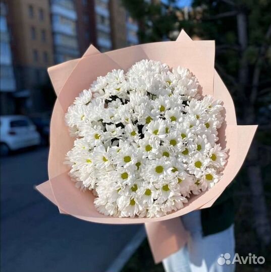 Букет из хризантем. Цветы