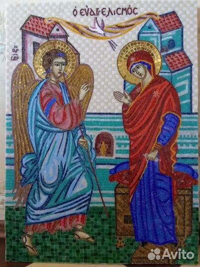Икона Благовещение мозаика
