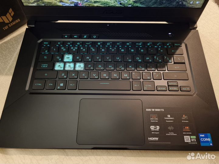 Игровой Asus TuF F15 i5 11gen/RTX3060/16gb/512ssd