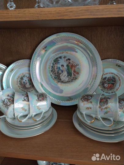 Чайно кофейный сервиз гдр, новый