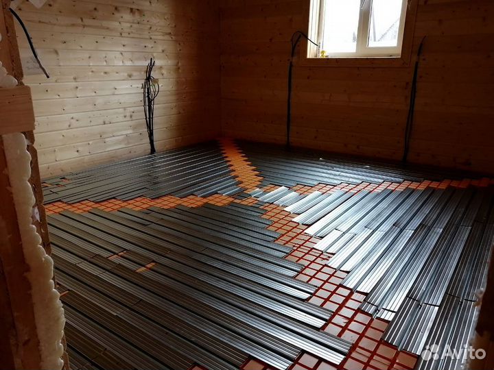 Теплый пол (мат пенопласт)
