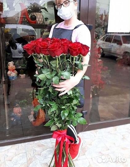 Высокие розы 150 160 170 180 190см доставка Москва