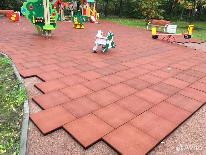 Резиновая плитка из резиновой крошки