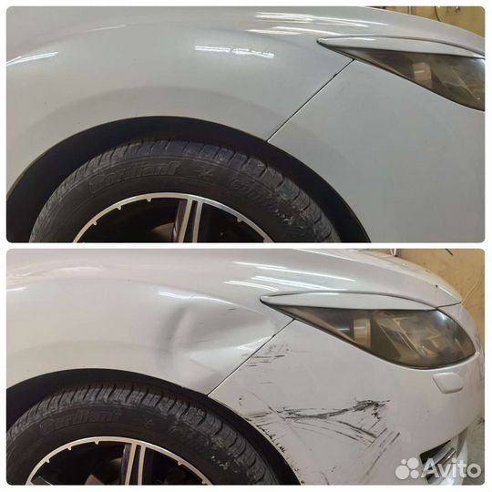 Ремонт вмятин без покраски