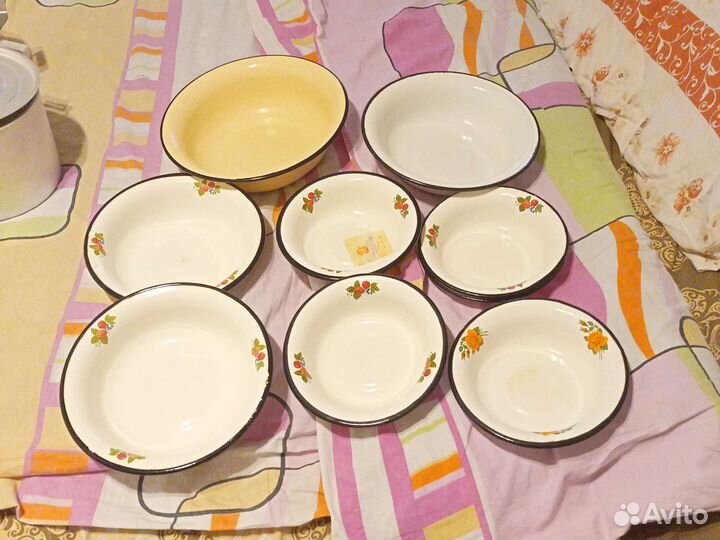 Эмалированная посуда СССР новая