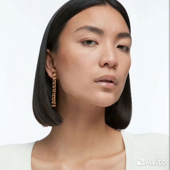 Серьги-клипсы Swarovski Millenia асимметричные