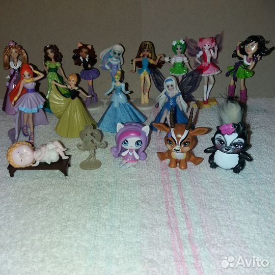 Фигурки Winx, Monster High, Феи, Принцессы