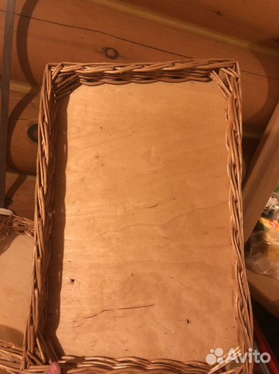 Лоток витринный из натуральной лозы