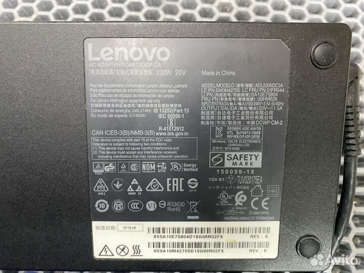 Блок питания Lenovo ADL230NDC3A 230W оригинал