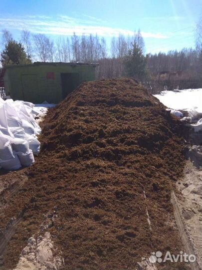 Конский коровий навоз перегной в мешках