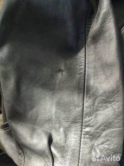 Кожаная куртка мужская 48 50