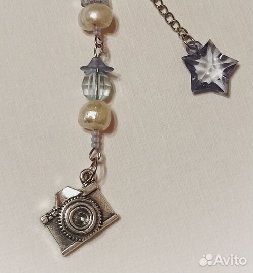 Брелок ручной работы из бусин