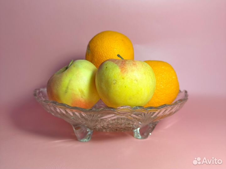 Ваза для фруктов хрусталь СССР